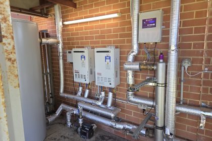 Commercial hot water system installation – Affinity Plumbing & Gas, Perth WA